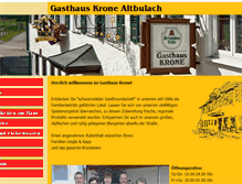 Tablet Screenshot of krone-altbulach.de